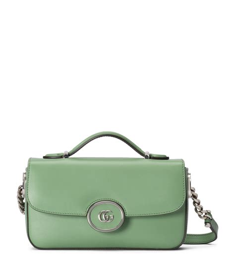 petite gg gucci|Petite GG mini shoulder bag in black leather.